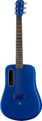 B-Stock, LAVA Music ME 2 Freeboost BL; kompakte Western Gitarre mit Tonabnehmer, ideal als Reisegitarre, die einteilige, spritzgegossene AirSonic