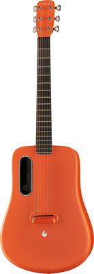 B-Stock, LAVA Music ME 2 Freeboost OR; kompakte Western Gitarre mit Tonabnehmer, ideal als Reisegitarre, die einteilige, spritzgegossene AirSonic