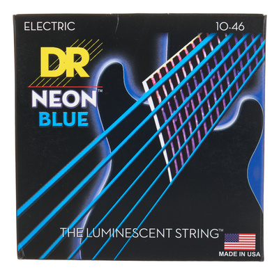 DR Strings Neon Blue NBE-10 elektrinės gitaros stygos