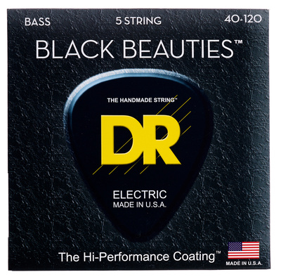 DR Strings Black Beauties BKB5-40 elektrinės bosinės gitaros stygos