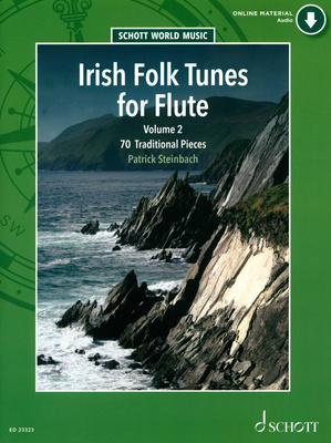Schott Irish Folk Tunes For Flute 2 dainų rinkinys fleitai