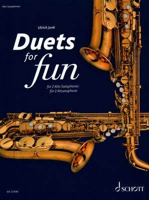 Schott Duets for Fun Alto Saxophone saksofono natų literatūra