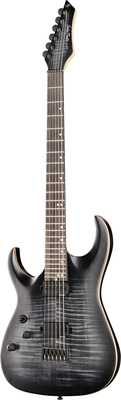 Harley Benton Amarok BT LH BKNT Flame Burst baritoninė gitara