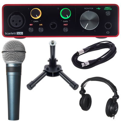 Focusrite Scarlett Solo 3rd įrašymo rinkinys