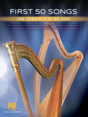 Hal Leonard First 50 Songs You Should Harp arfos giesmynas