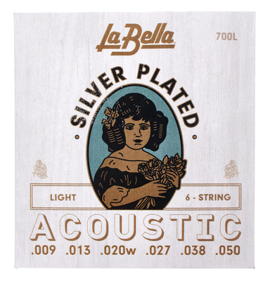 La Bella 700L Silver Plated akustinės gitaros stygos