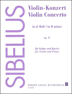 Musikverlag Robert Lienau Sibelius smuiko koncertas d-Moll natos