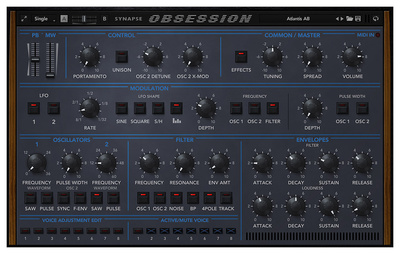 Synapse Audio Obsession virtualus instrumentas