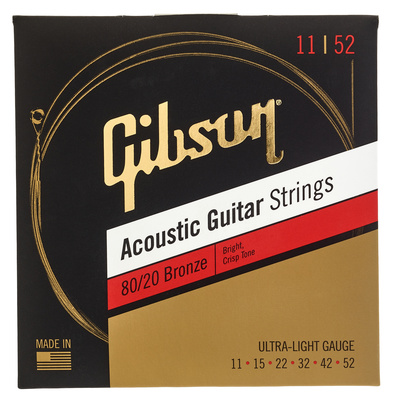 Gibson 80/20 Bronze Acoustic 11 akustinės gitaros stygos