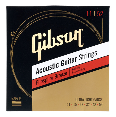 Gibson Phosphor Bronze Acoustic 11 akustinės gitaros stygos