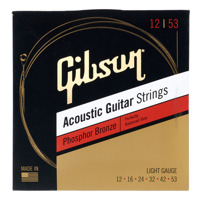Gibson Phosphor Bronze Acoustic 12 akustinės gitaros stygos