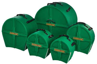 Hardcase HFUSION2 F.Lined Set D.Green mušamųjų instrumentų dėklas