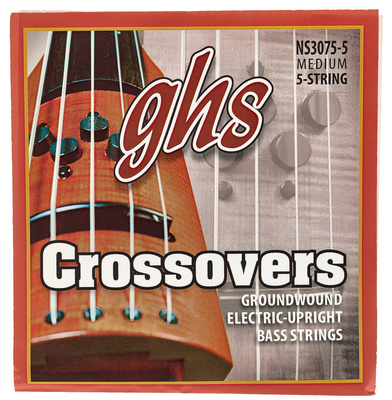 GHS NS3075-5 Crossovers 037-127 pavienės elektrinės bosinės gitaros stygos