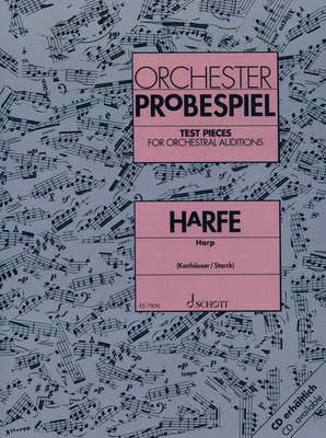 Edition Peters Orchester Probespiel Harfe klasikinė arfa literatūra