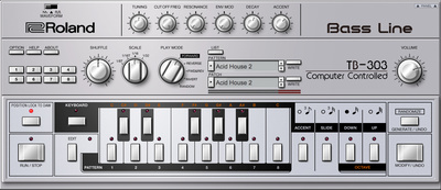 Roland Cloud TB-303 virtualus instrumentas  