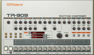 Roland Cloud TR-909 virtualus instrumentas  