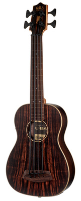 B-Stock, Kala U-Bass Striped Ebony FL 4, elektro-akustischer U-Bass, Fretless Modell mit Linien, 517 mm (20 3/8"") Mensur, 746 mm Gesamtlänge,
