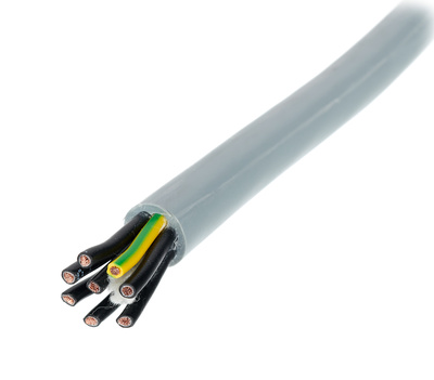 pro snake Highflex 8 x 1,0mm² pilkas galios daugiagyslis laidas metrais