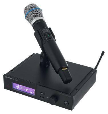 Shure SLXD24E/Beta87A G59 belaidis mikrofonas su rankiniu mikrofonu