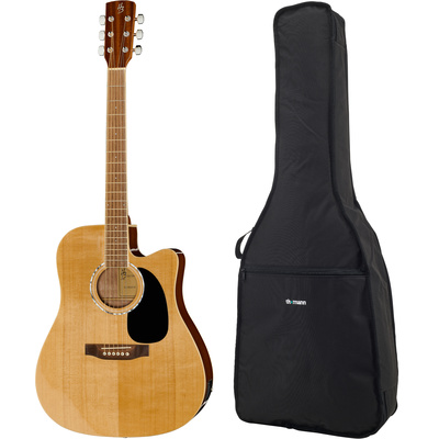 Harley Benton CLD-60SCE NT Custom Lin akustinės gitaros komplektas