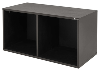 Fun Generation Vinyl Shelf Two Black patefono lentyna