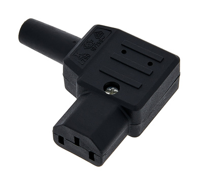Stairville IEC connector fmale angled C13 maitinimo jungtis
