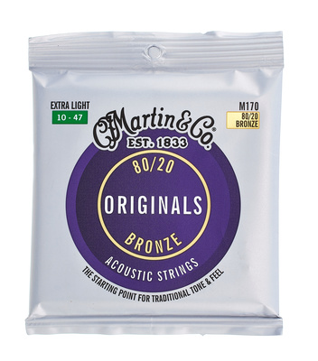 Martin Guitars M170 The Originals akustinės gitaros stygos