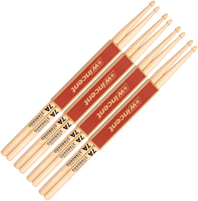 Wincent 7A Hickory būgnų lazdelės