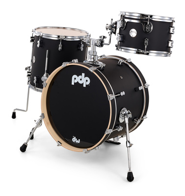 DW PDP CM Bop Satin Black būgnų korpusų komplektas