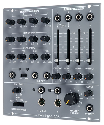 Behringer 305 EQ/Mixer/Output mikšerio ir slopintuvo modulis