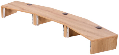 Thon Studio Ext. Desk 3U oak curved DJ stalas