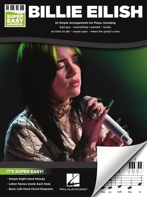Hal Leonard Billie Eilish Super Easy Piano pianino dainų knyga