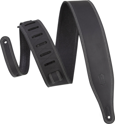 Levys Butter Leather Strap 2,5"BK odinis gitaros diržas