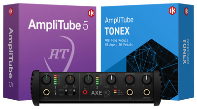 IK Multimedia AXE I/O Solo+AmpliTube 5+Tonex USB garso sąsaja