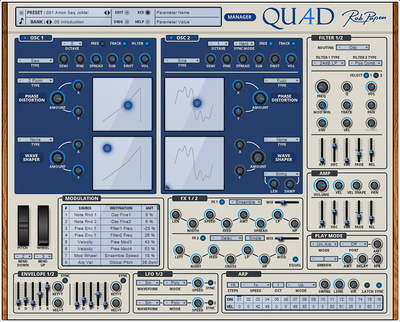 Rob Papen Quad virtualus instrumentas  