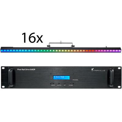 Stairville LED Pixel Rail 40 RGB Bundle 2 LED juosta