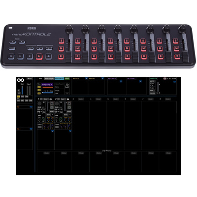 LiveLoop Lite Korg nanoKONTROL 2 Set USB-MIDI kontrolieris