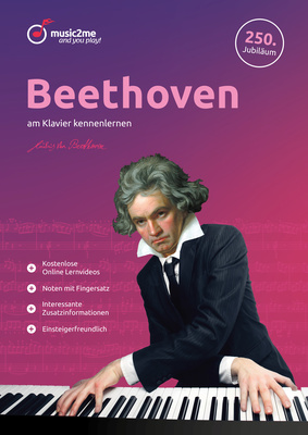 music2me Beethoven kennenlernen klasikinė fortepijono literatūra
