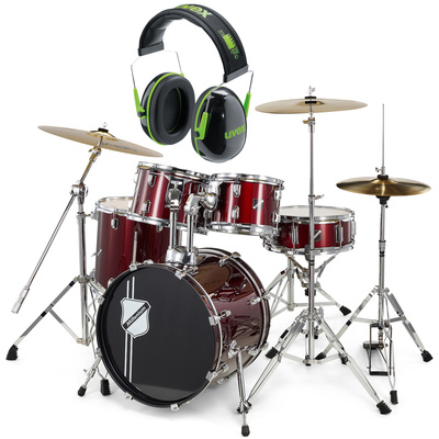 Millenium Focus 18 Drum Bundle Red akustinis būgnų komplektas