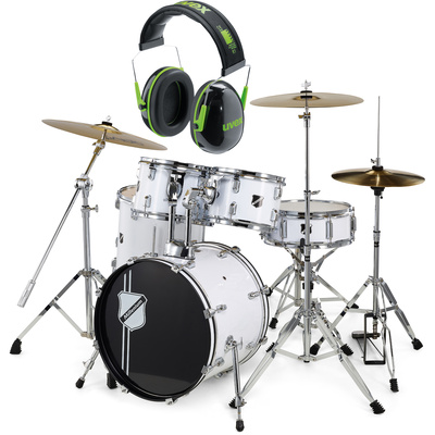 Millenium Focus 18 Drum Bundle White akustinių būgnų komplektas