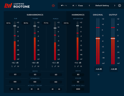 Leapwing Audio RootOne garso efektų programinė įranga