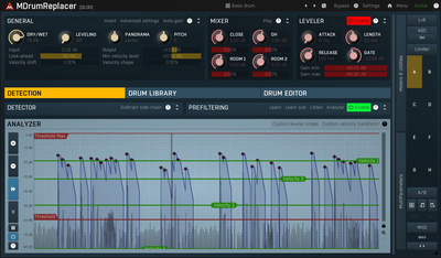 MeldaProduction MDrumReplacer virtualus instrumentas