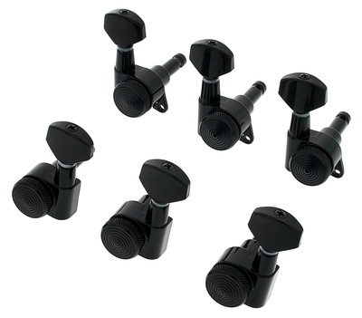 Harley Benton Parts Locking Tuners 3R/3L BK gitaros derinimo mechanizmai
