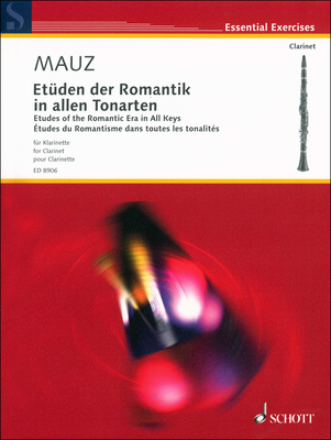 Schott Etüden der Romantik klarnetui literatūra pažengusiems