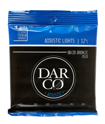 Martin Guitars Darco D520 akustinės gitaros stygos 12-54