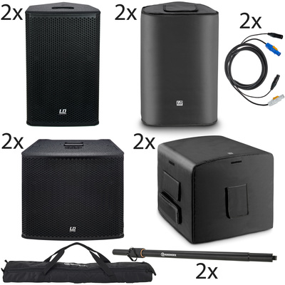 LD Systems Stinger 10/Sub15 Power Bundle DJ garso komplektas
