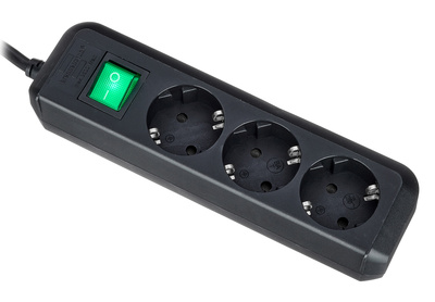 Brennenstuhl Eco-L 3 Way Split Sw 3m BK multi lizdas