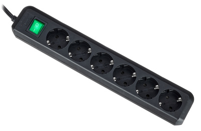 Brennenstuhl Eco-L 6 Way Split Sw 3m BK daugializdis