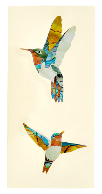 Jockomo Dancing Hummingbirds gitarų lipdukai