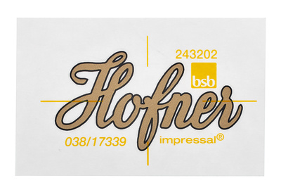 Höfner H65/40B Decal įvairios atsarginės gitarų dalys